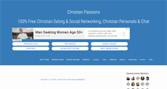 Desktop Screenshot of christianpassions.com